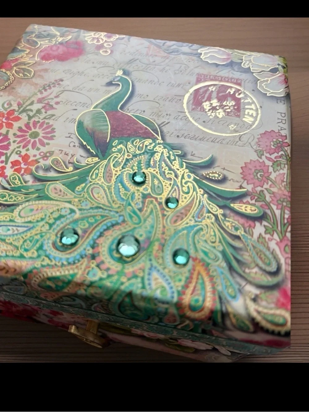 PUNCH STUDIO Candle Music Box Peacock Light Floral Scent Swan Lake Gift Set